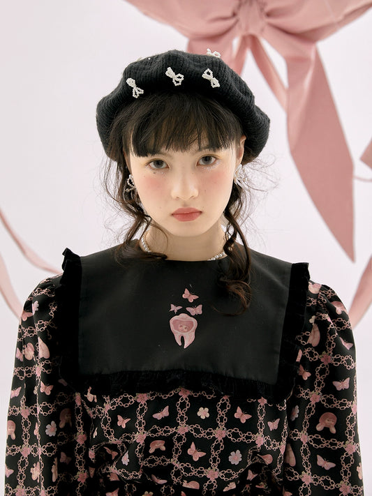 Camisa larga impresa extraña