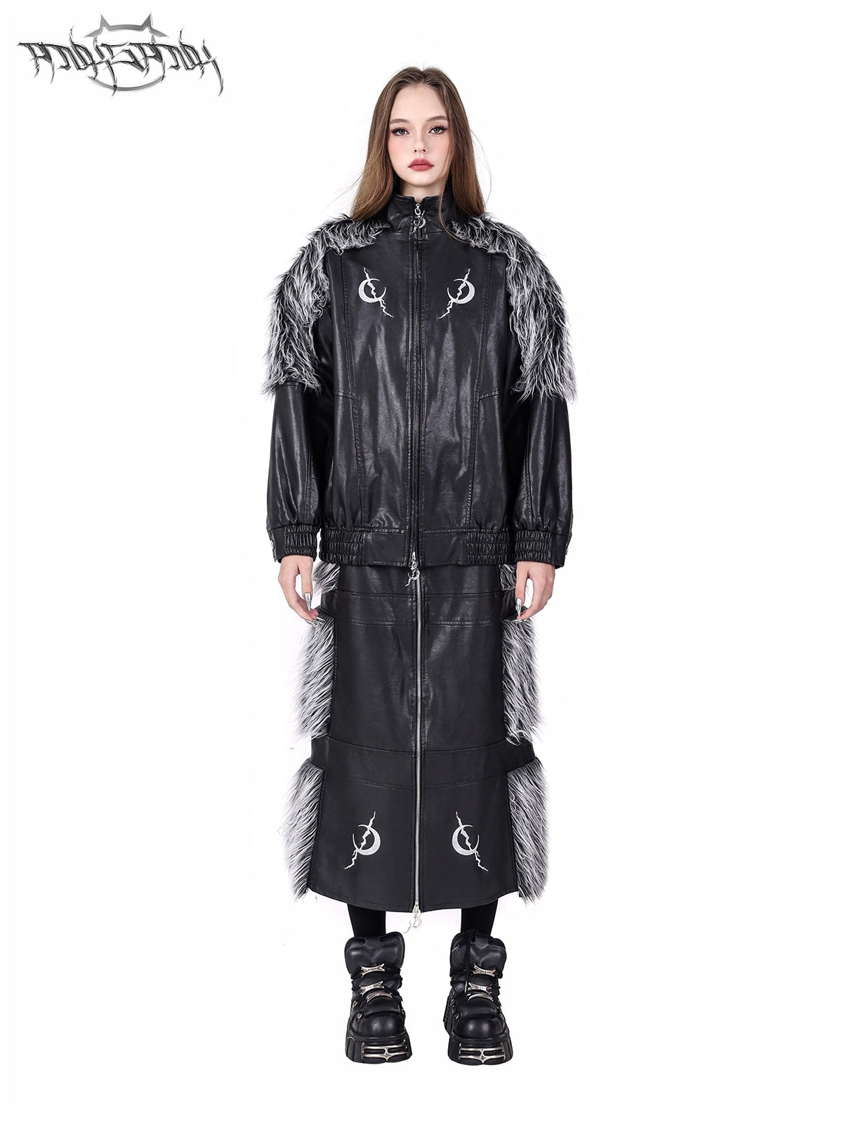 00s japanese label Y2K fur jacket 光沢 ギャル 00s japanese label Y2K fur jacket 光沢 ギャル