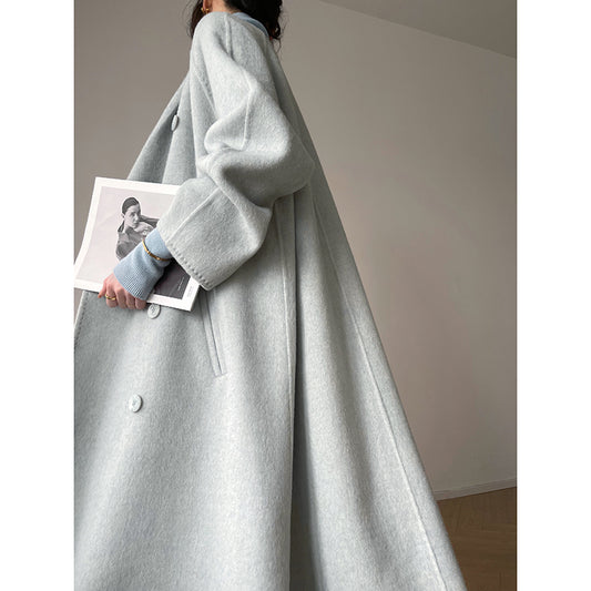 Classic Allure: Two-way Wool Coat