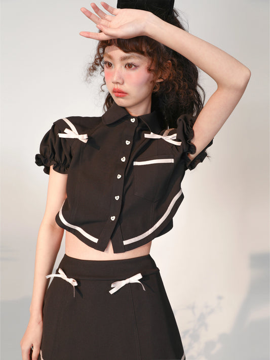 London Schoolgirl Bubble Sleeve Set