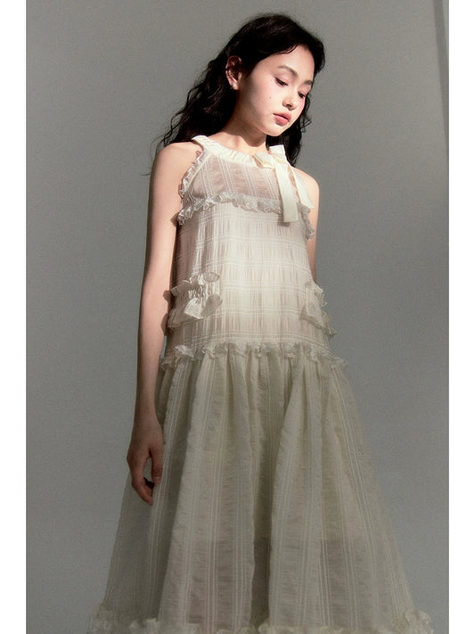 فستان كعكة كشكش -عطلة وردية.