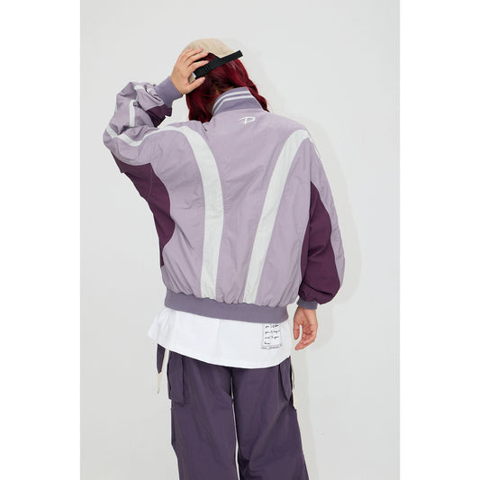 Retro Sports - Chaqueta tipo jersey con cuello alto