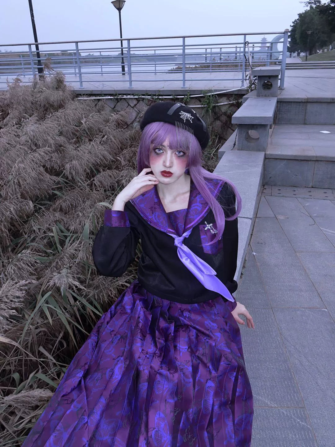 Purple Butterfly JK Uniform Set