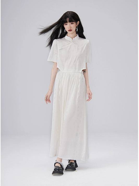 مجموعة التنورة الصيفية المكونة من قطعة