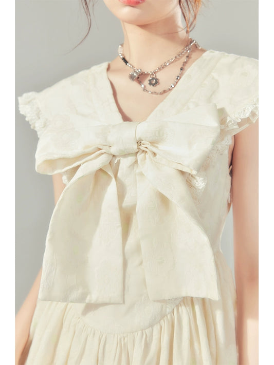 حلوة للدمى العنق -فستان شبكي