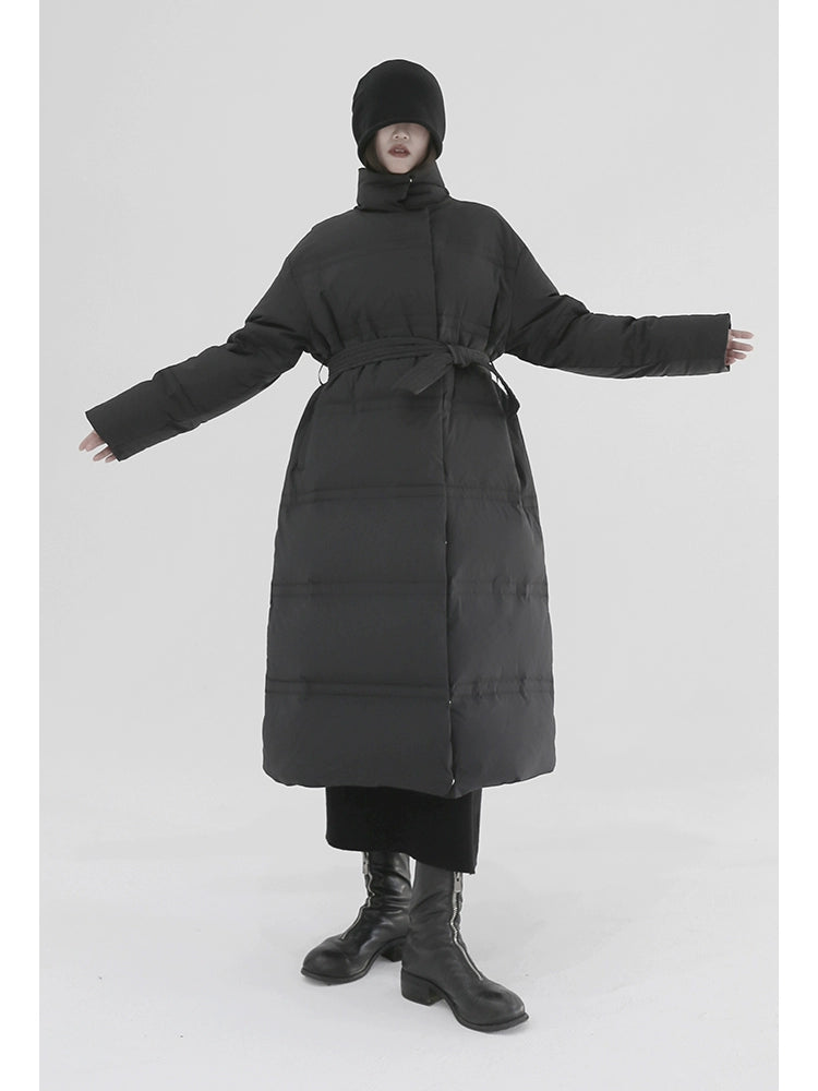 서있는 목 겨울 다운 재킷