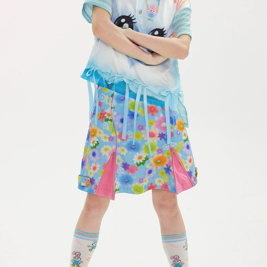 Hand-painted Cotton Skirt