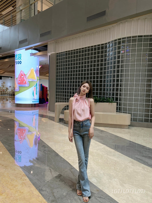 Silky Slim Flare Pants