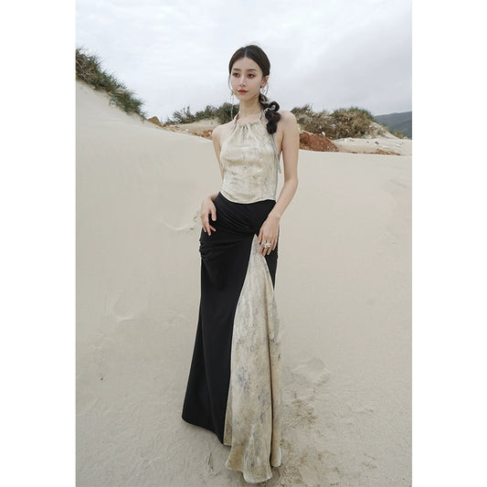 Camina de tanques de bolsillo de bolsillo de vientre impreso