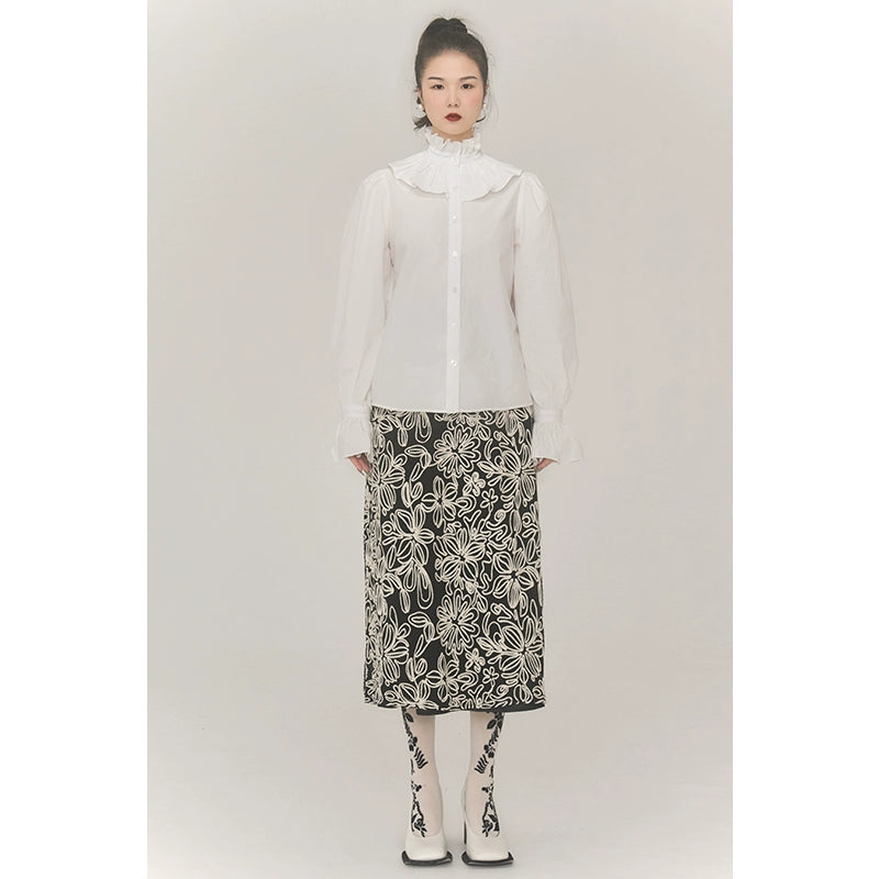 White Retro Palace Top