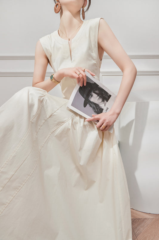 Slim French Romantic Suspender Dress