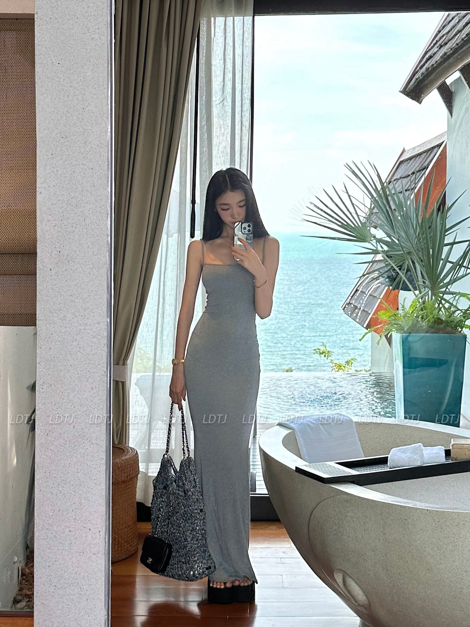 sexy resort dress One Size Santorini Mint Sexy Vacation Dress