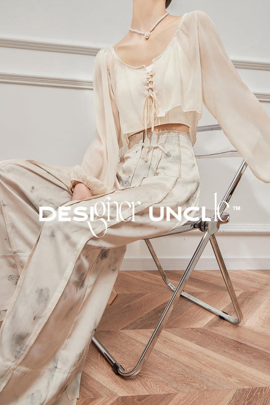 Ink Tie Dyed Slim Pants