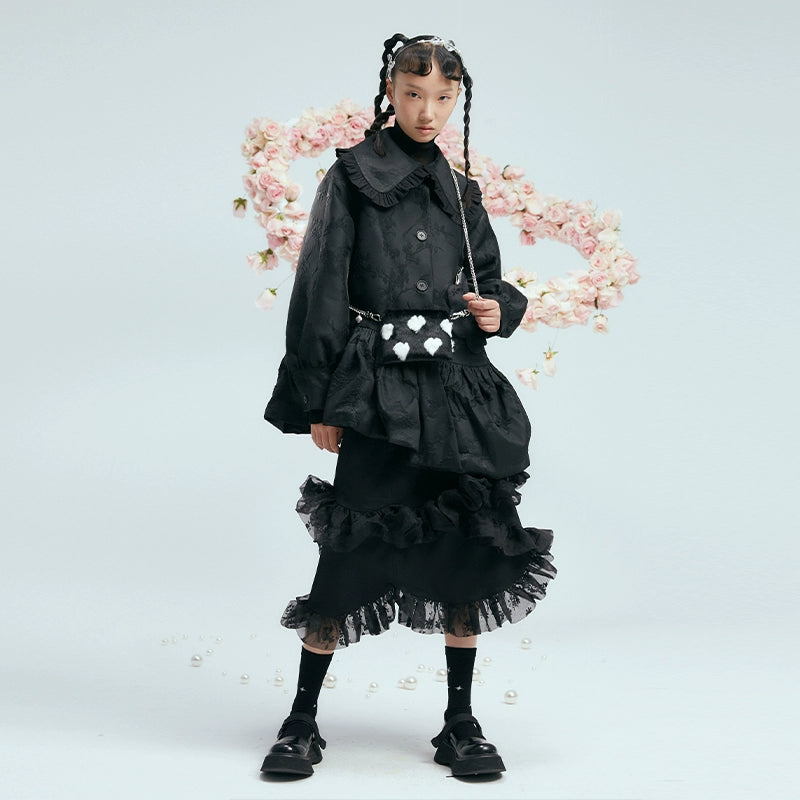 الحب المطبوع -حقيبة سلسلة مزدوجة فور