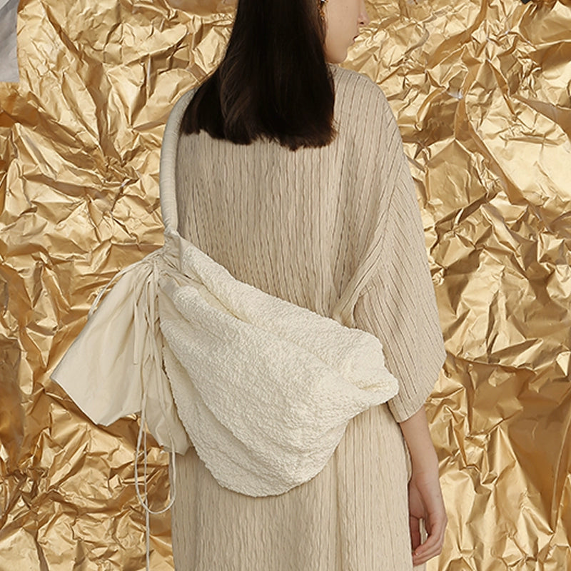 Wanderer Chic -Cotton Crossbody Bag