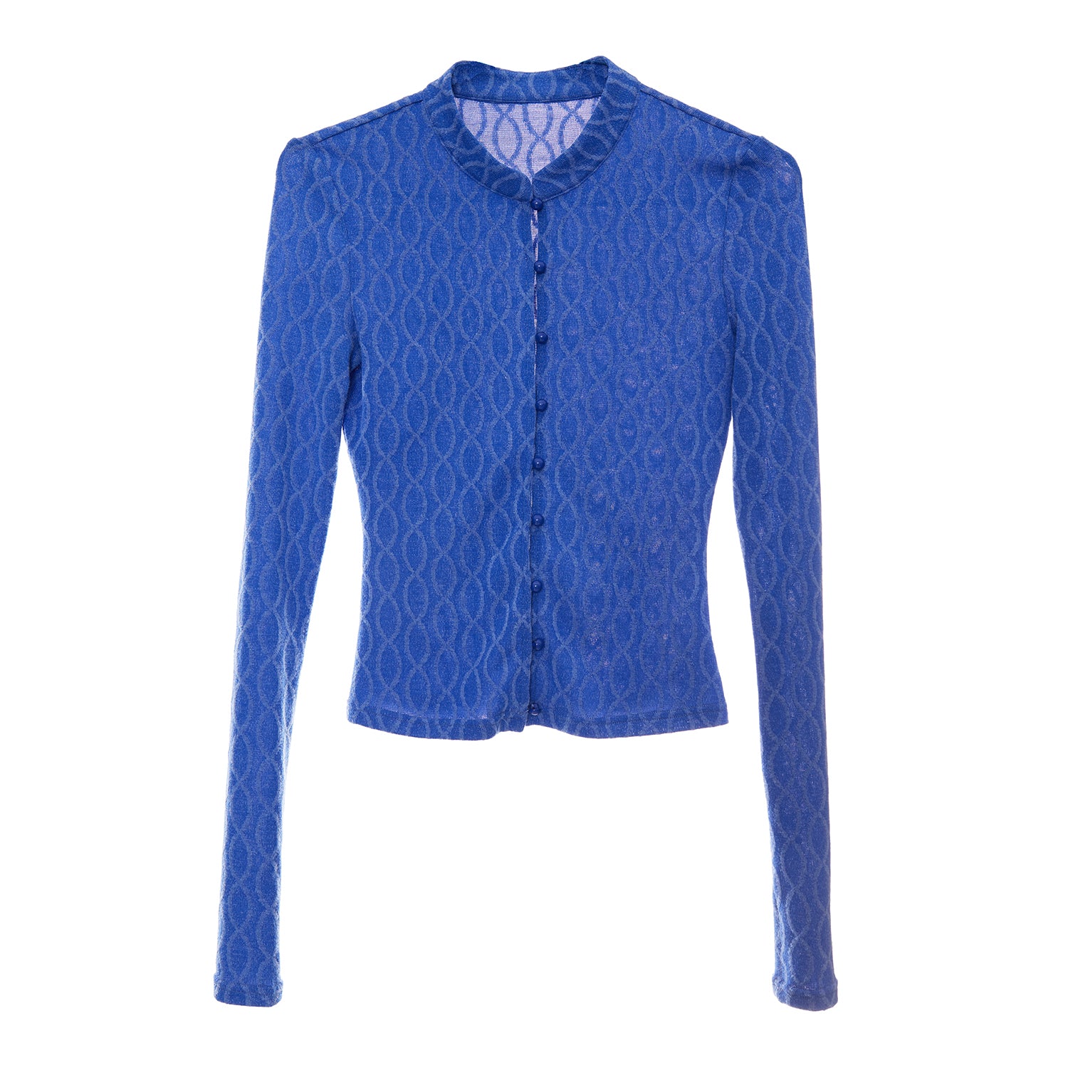 Retro Jacquard Slim Fit Shirt