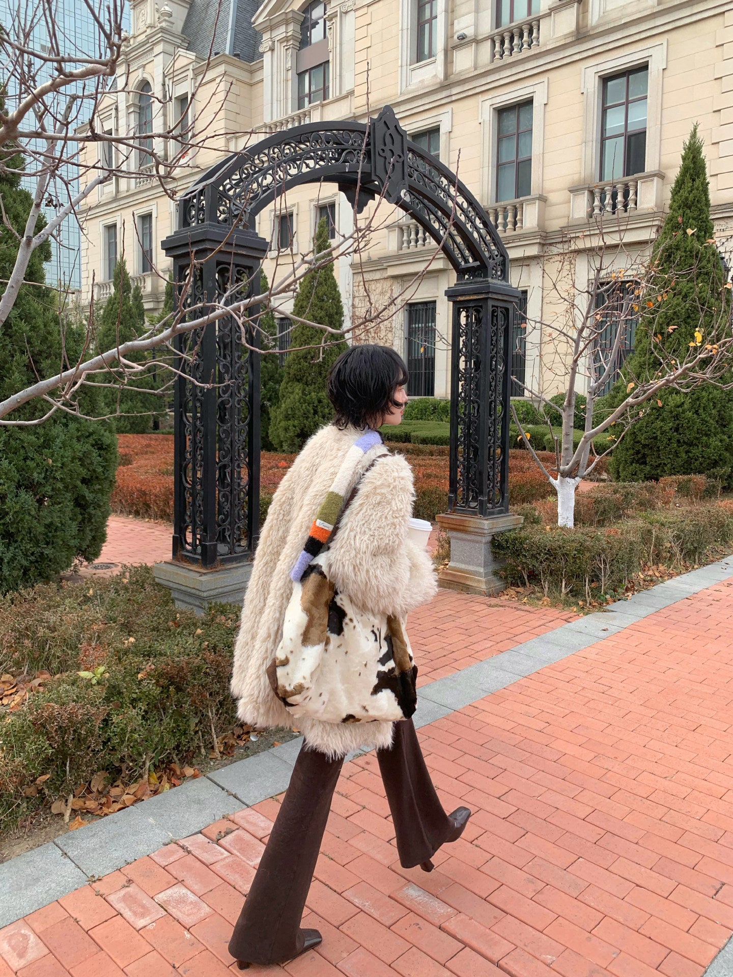 Luxe Faux Shearling Long Fur Coat – Plush & Cozy