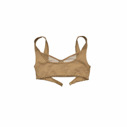 Faux Two-Piece Mesh Bralette