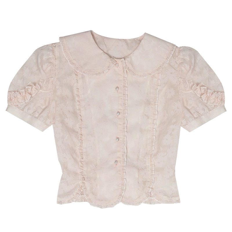 Vintage Petal Sleeve Shirt