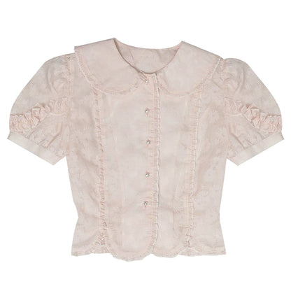 Vintage Petal Sleeve Shirt