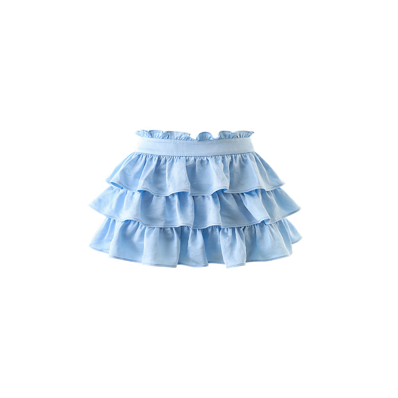 Satin Ruffle Cake Skirt