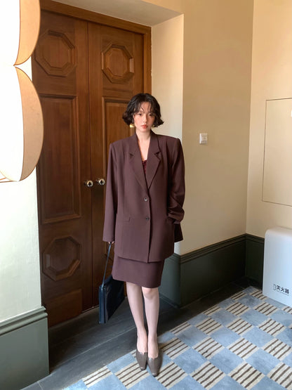 Nishino Twilight Relaxed Suit Jacket – Hong Kong Retro Autumn Chic