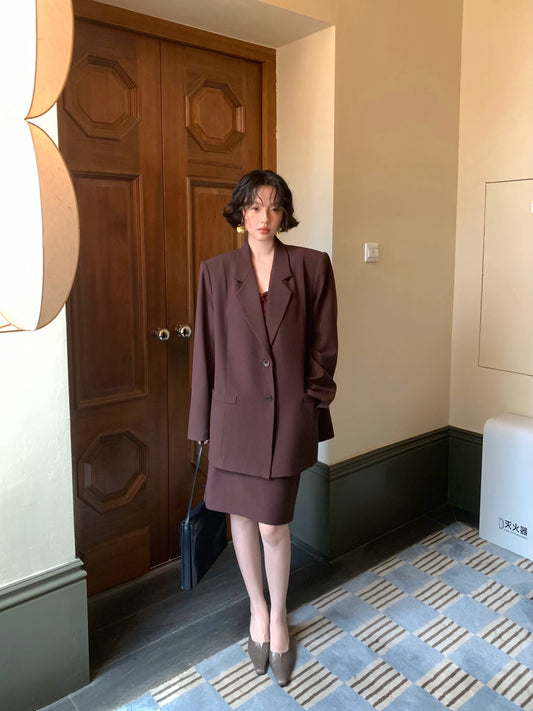 Nishino Twilight Relaxed Suit Jacket – Hong Kong Retro Autumn Chic