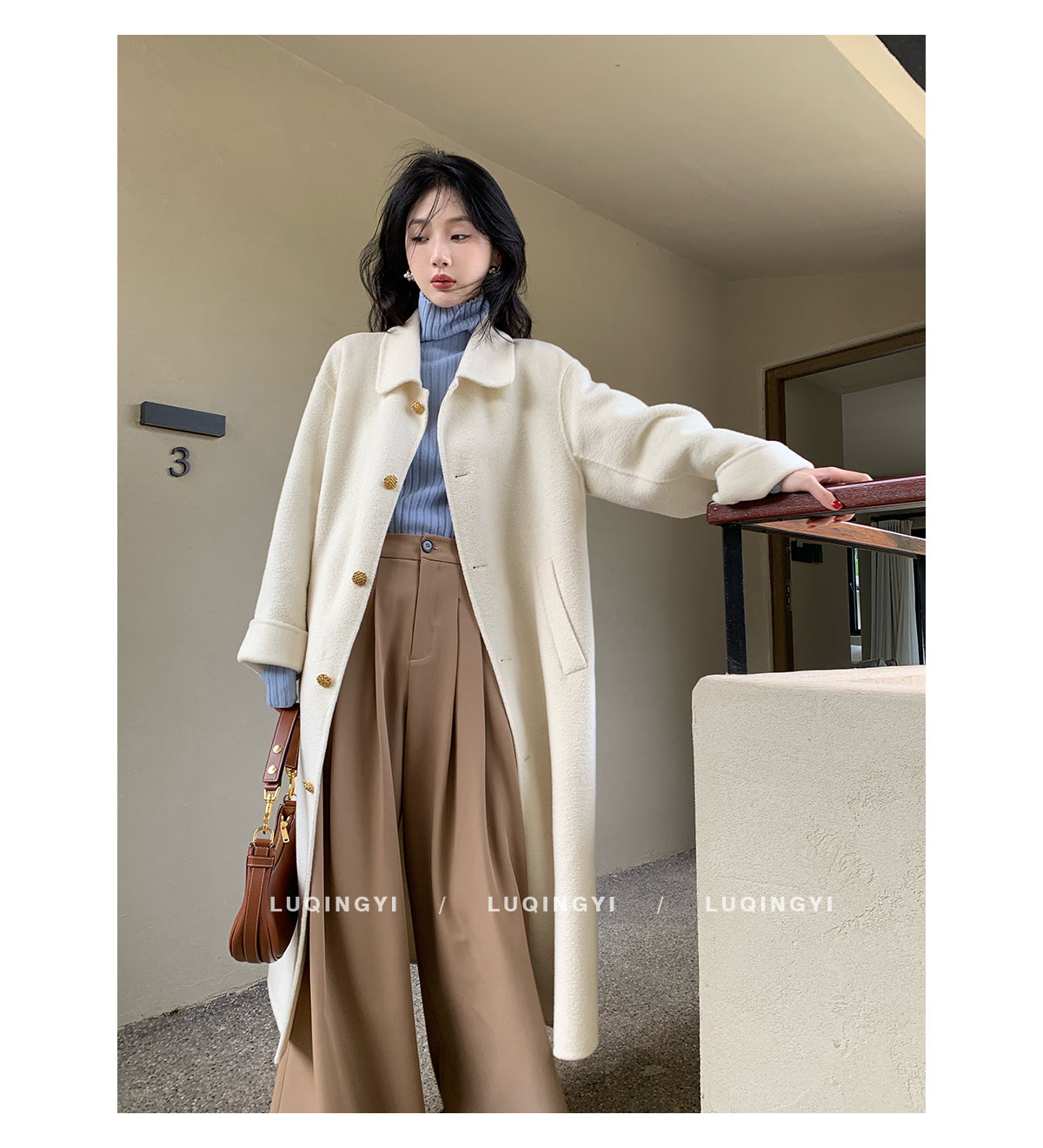 Snow Wool Elegant Coat