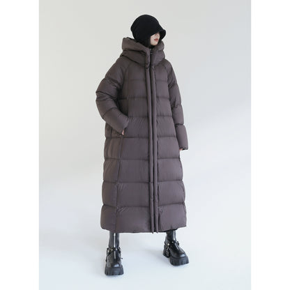 Niche Silhouette White Duck Down Jacket with Unique Warmth
