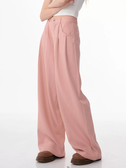 Retro High Waist Wide-Leg Pants | Slim Fit Summer Casual Design