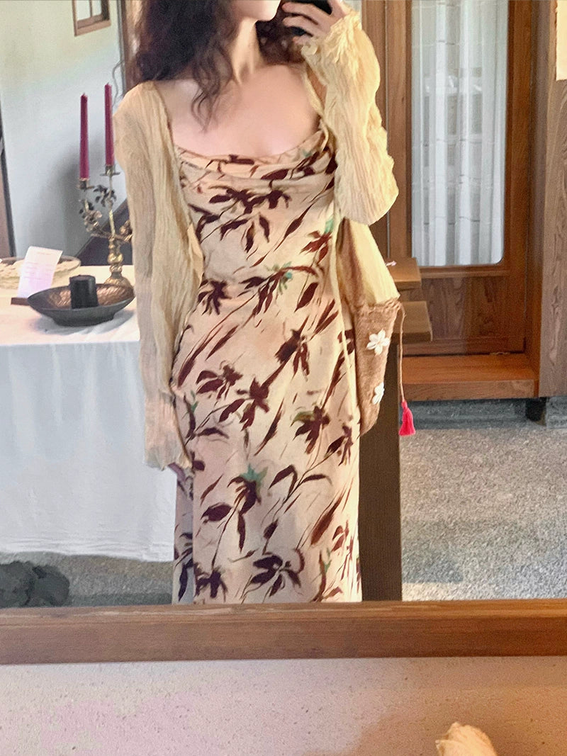 Sexy bias cut fishtail dress