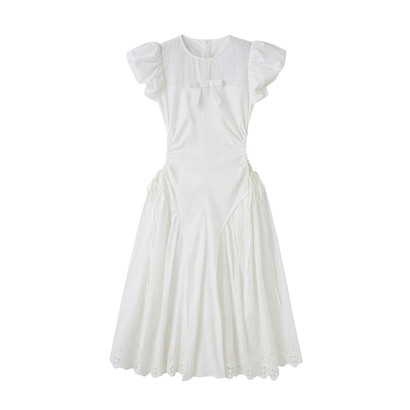 الفراشة الأبيض -فستان الأكمام