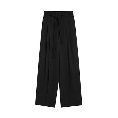 Nicho de pantalones anchos casuales negros