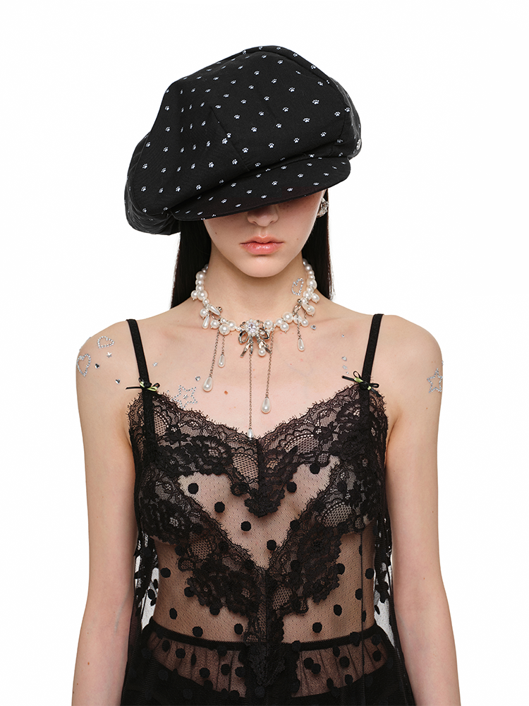 Versatile Cat’s Paw British Newsboy Hat – Playful & Chic Cap