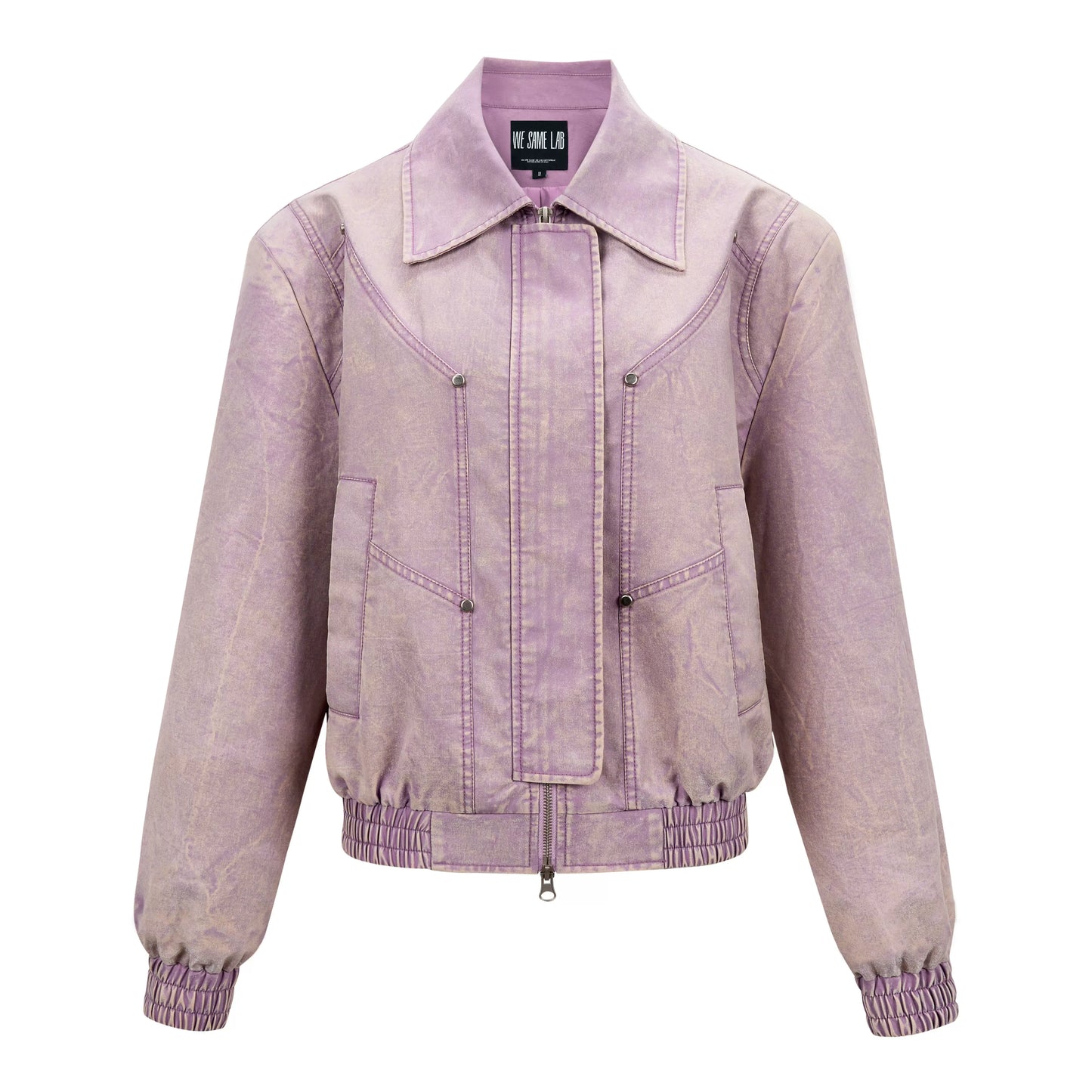 Shoulder Pad Pink Purple Retro Jacket