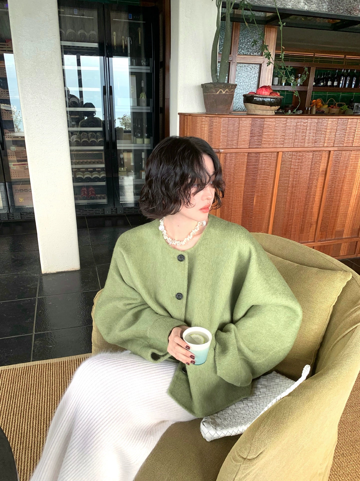 Wool-Silk-Rabbit Hair Blend Short Jacket – Hong Kong Retro Fall/Winter