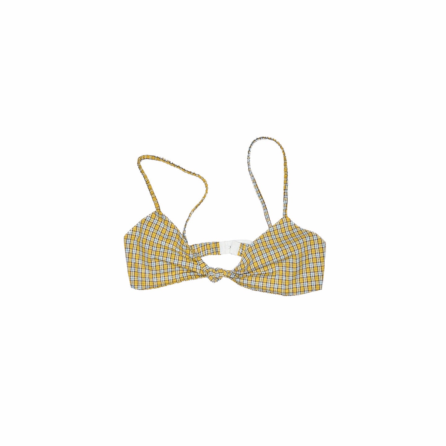 Plaid Patchwork Wire-Free Bralette