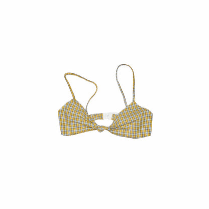 Plaid Patchwork Wire-Free Bralette