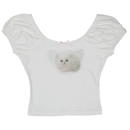 Cat Rabbit Neck T-shirt