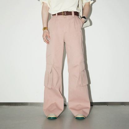 Multi Pocket - Classic Wide Leg Workwear Pants