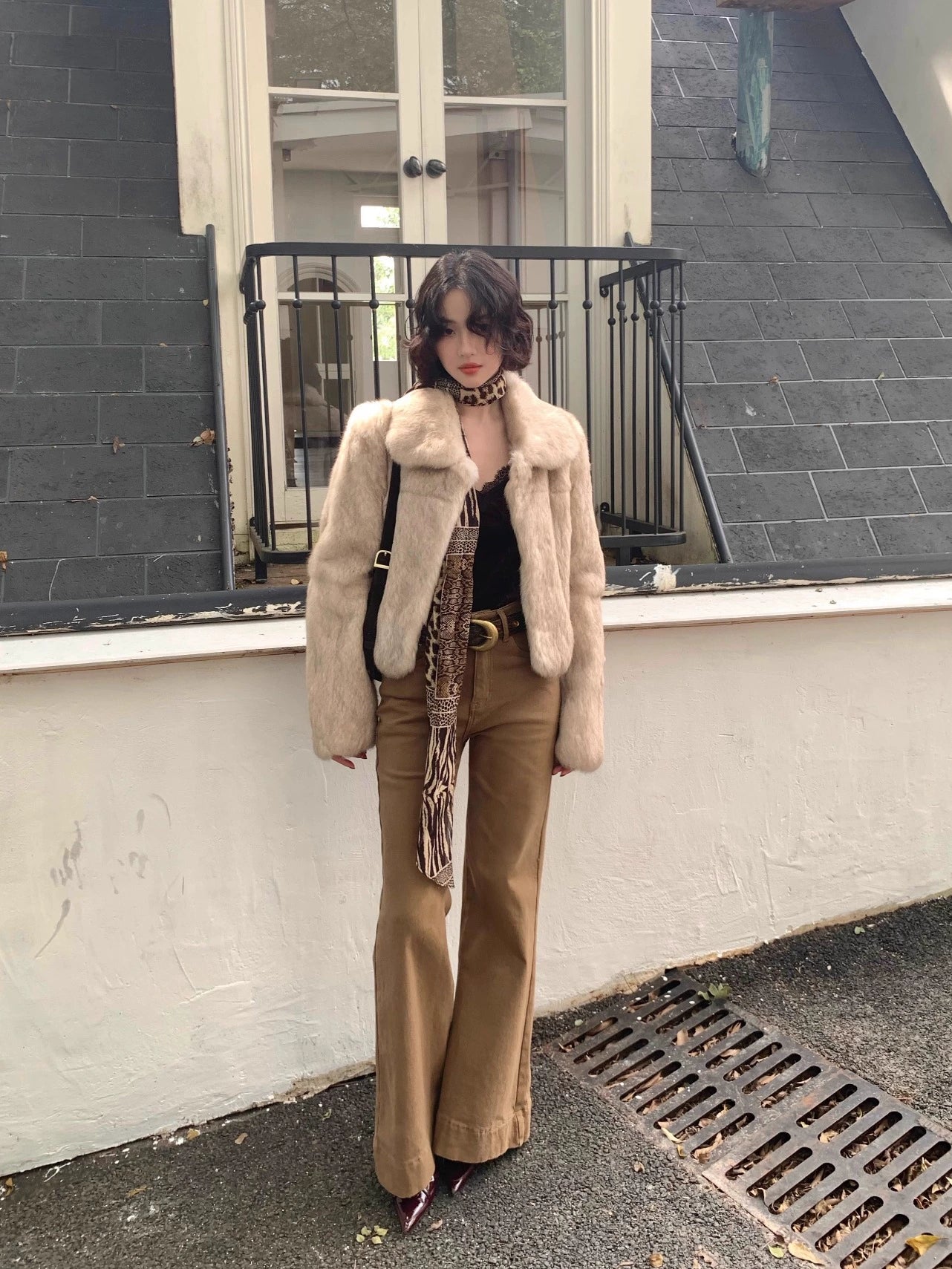 Jiu Wu High-Waisted Slim Straight Flared Jeans – Retro Autumn/Winter Fit