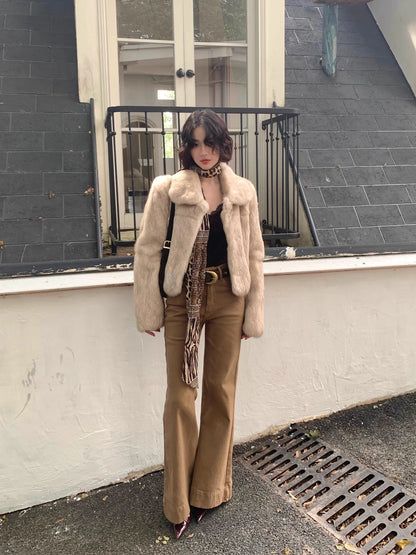 Jiu Wu High-Waisted Slim Straight Flared Jeans – Retro Autumn/Winter Fit