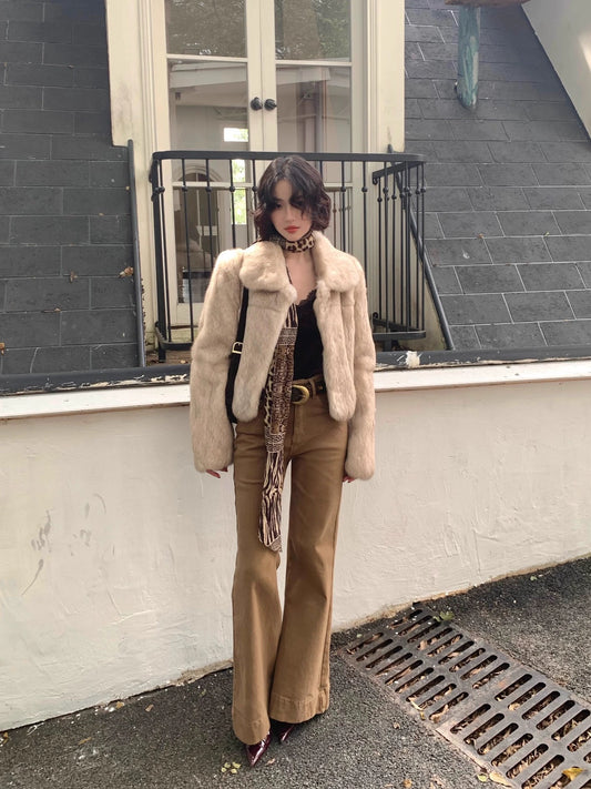 Jiu Wu High-Waisted Slim Straight Flared Jeans – Retro Autumn/Winter Fit