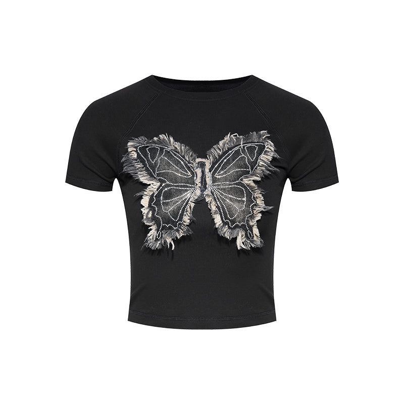 Butterfly Crop Tee