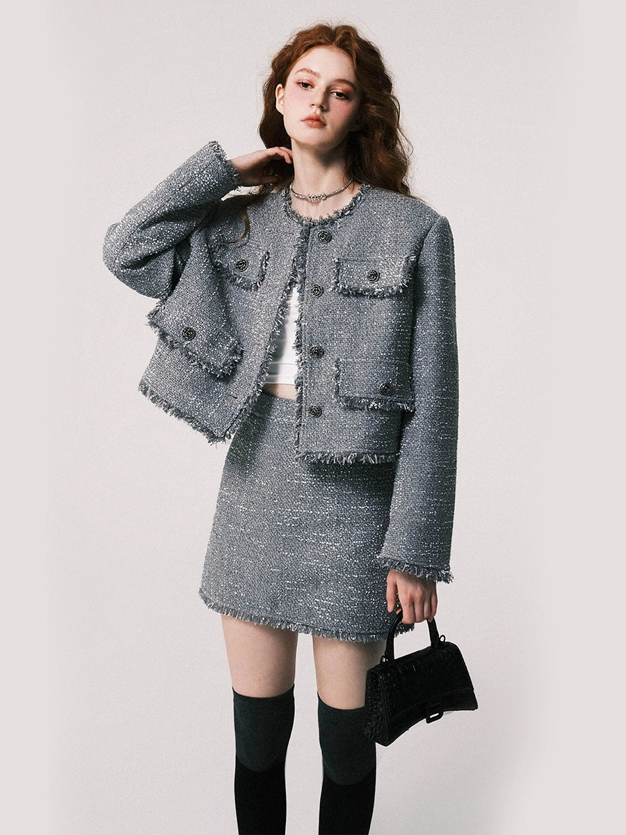 silver short jacket for dress Silver Short Jacket