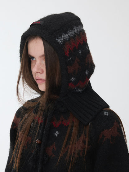 Fair Isle Pony Jacquard Winter Hat