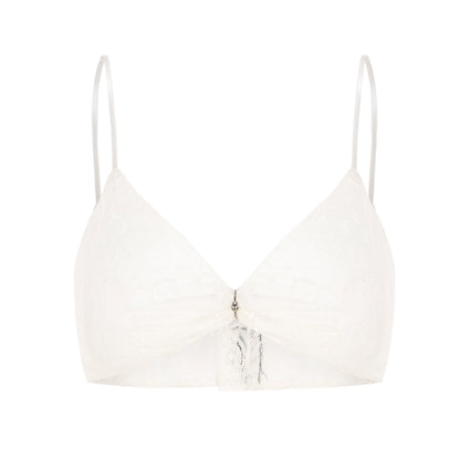 Reggiseno con fascia intrecciata in metallo |. La scelta migliore per l'uso non quotidiano (nero/bianco).