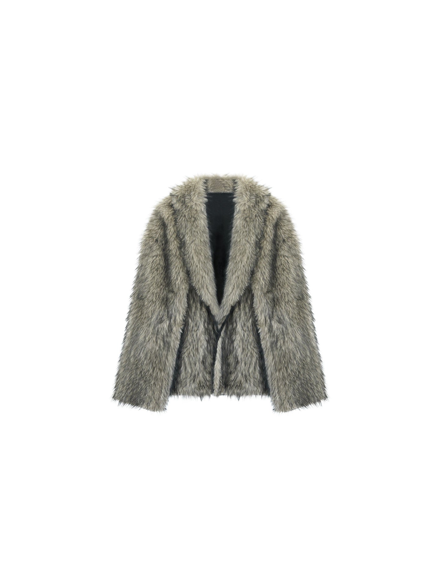 Luxe Long Eco Fur Coat