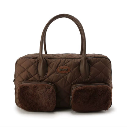 Рюкзак меховой цепи - модный зимний аксессуар