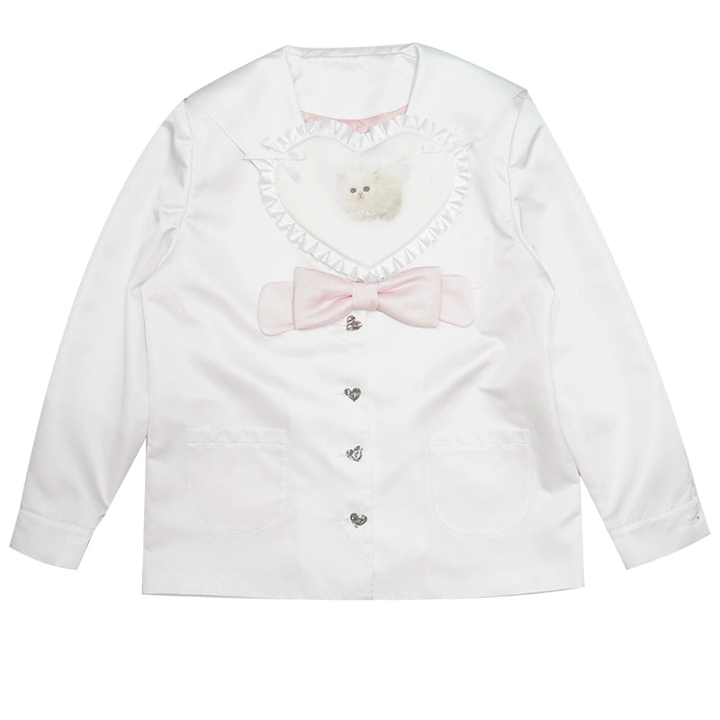 Cat Lace Sailor Coat